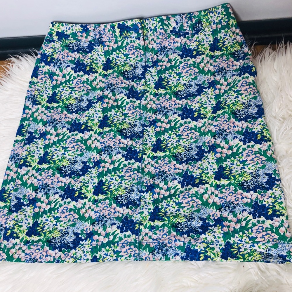 Talbots Floral Pencil Straight Lined Skirt- Size 8